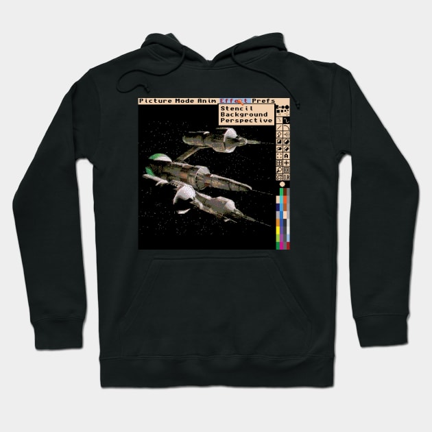 Amiga Deluxe Paint Hoodie by haunteddata